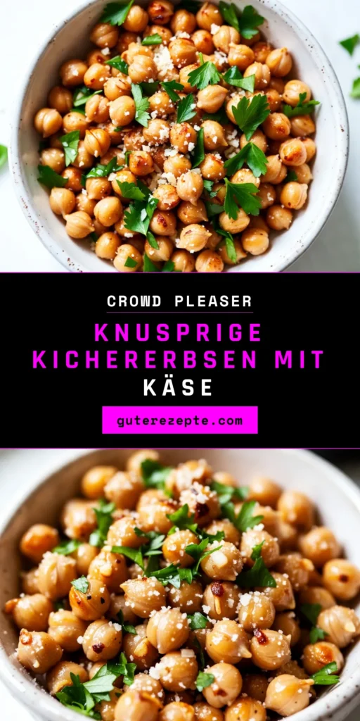 Entdecke das Rezept für Knoblauch Parmesan Röstkichererbsen, die perfekten gesunden Snacks mit Kichererbsen! Dieses einfache vegetarische Rezept kombiniert knusprige geröstete Kichererbsen mit köstlichem Knoblauch und Parmesan. Ideal für zwischendurch oder als Party-Snack. Probiere unser geröstete Kichererbsen Rezept aus und genieße den Geschmack! Jetzt nachmachen! #gesundeSnacks #vegetarischeRezepte #Kichererbsen #Knoblauchgerichte