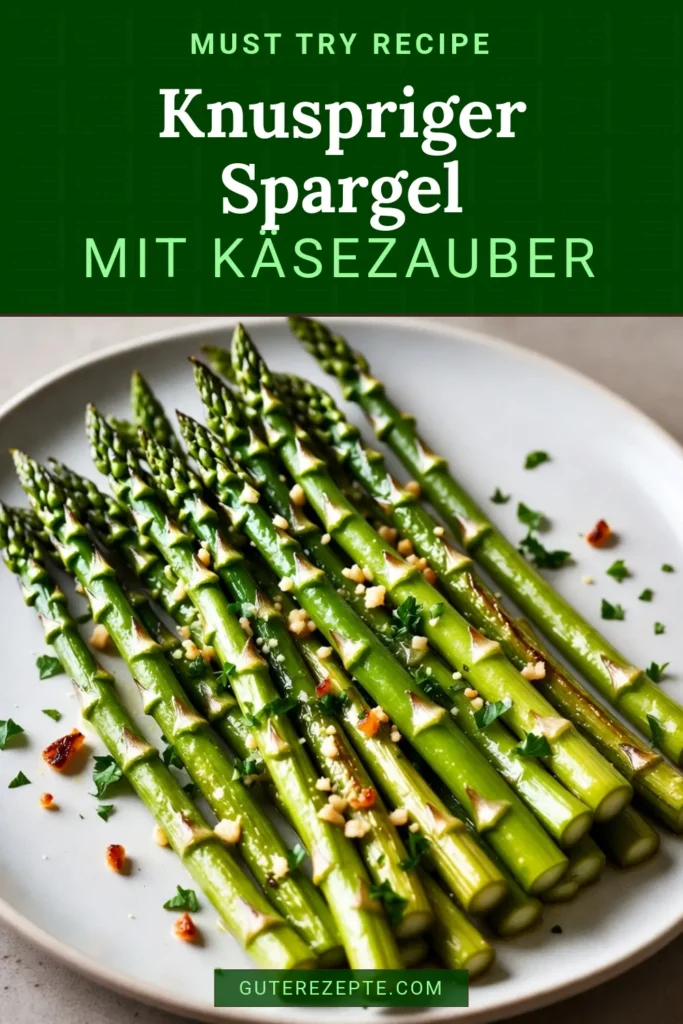 Entdecke unser köstliches Rezept für Knoblauch Parmesan Spargel! Dieser geröstete Spargel Rezept ist der perfekte gesunde Spargel Snack und eignet sich als veganes Röstgemüse oder als einfache Beilage mit Parmesan. Die Kombination aus frischem Spargel, aromatischem Knoblauch und würzigem Parmesan wird dich begeistern. Probiere es aus und lass dich von der Einfachheit und dem Geschmack überraschen! Speichere das Rezept für später! #Spargel #veganeRezepte #gesundeBeilage #KnoblauchParmesan
