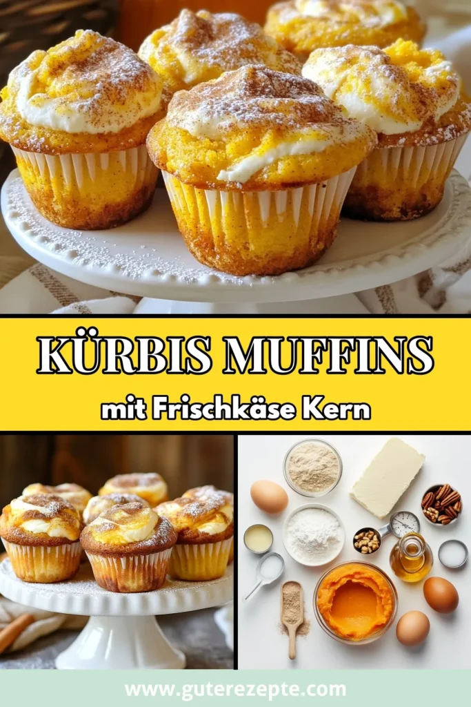 Entdecken Sie das perfekte Rezept für herbstliche Köstlichkeiten: Kürbisfrischkäsemuffins! Diese leckeren Muffinrezept mit Kürbis sind nicht nur einfach zuzubereiten, sondern auch gesund durch die Zugabe von Walnüssen. Genießen Sie die cremige Frischkäsefüllung in diesen aromatischen Frischkäse-Muffins. Ideal für jede Kaffeetafel! Probieren Sie das Rezept aus und lassen Sie sich inspirieren. Speichern Sie es für später! #Kürbisfrischkäsemuffins #MuffinrezeptmitKürbis #herbstlicheMuffins #gesundeMuffinsmitWalnüssen