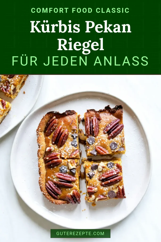 Entdecken Sie köstliche Kürbis-Pekan-Kuchen-Riegel, die perfekt für den Herbst sind! Diese einfachen Kuchenrezepte kombinieren das zarte Aroma von Kürbis und den knackigen Geschmack von Pekannüssen zu einem unwiderstehlichen Dessert. Ideal für herbstliche Leckereien oder besondere Anlässe. Lassen Sie sich diese einfachen Kürbisrezepte nicht entgehen! Probieren Sie es aus und teilen Sie Ihre Ergebnisse. #Kürbisrezepte #DessertsMitPekannüssen #EinfacheKuchenrezepte #HerbstlicheLeckereien