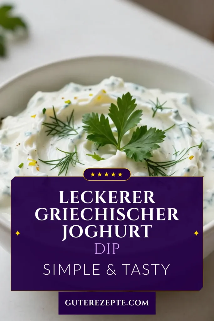 Entdecken Sie dieses köstliche Rezept für einen Griechischer Joghurt Dip, der perfekt für Ihre nächsten Snacks ist! Unser selbstgemachter Ranch Dip vereint cremigen Dip mit Kräutern, der nicht nur lecker, sondern auch gesund ist. Ideal für Gemüsesticks oder Chips. Lassen Sie sich inspirieren und genießen Sie diesen gesunden Dip für Snacks! Jetzt ausprobieren und Rezept merken! #RanchDipRezept #GriechischerJoghurtDip #CremigerDip #GesunderSnack
