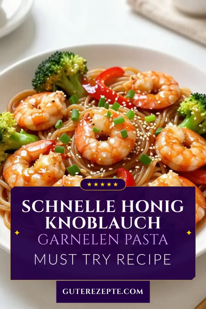 Entdecke das leckere Rezept für Honig Knoblauch Garnelen und verwandle deine Reisnudeln mit Garnelen in ein schnelles Nudelgericht. Dieses asiatische Garnelenrezepte überzeugt durch seine einfache Zubereitung und köstliche Aromen. Perfekt für ein schnelles Abendessen! Probiere das Knoblauch Honig Rezept heute aus und genieße die Kombination aus Garnelen und knackigem Gemüse. Lass dir das nicht entgehen! #HonigKnoblauchGarnelen #ReisnudelnmitGarnelen #schnelleNudelgerichte #asiatischeGarnelenrezepte
