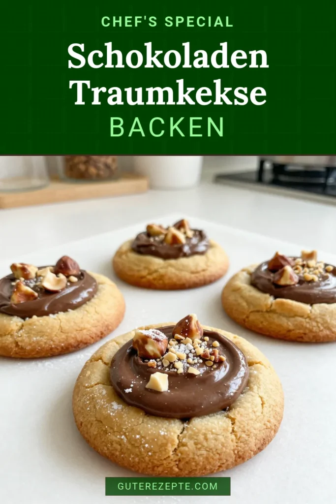 Lust auf ein leckeres Rezept? Probieren Sie diese unwiderstehlichen Schokoladen-Hazelnut Kekse, die mit nutella gefüllt sind! Diese Schokoladenkekse mit Haselnüssen sind perfekt für jede Kaffeepause oder als Dessert. Entdecken Sie jetzt das einfache Rezept für Schokoladenkekse und verwöhnen Sie Ihre Familie und Freunde. Ideal zum Teilen oder für sich selbst! Speichern Sie es für später! #Schokoladenkekse #Keksrezepte #Nutella #Backen