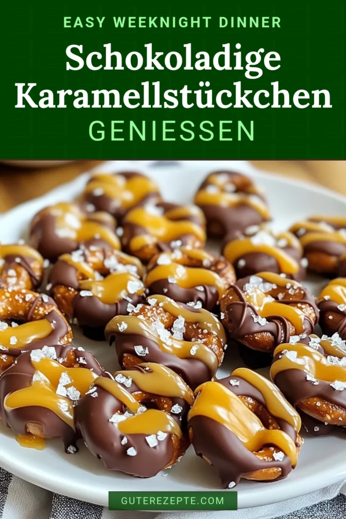 Entdecken Sie das köstliche Rezept für Schokoladen-Karamell-Pretzel-Bites! Diese einfachen Naschereien kombinieren den crunchigen Geschmack von Pretzeln mit geschmolzener Schokolade und cremigem Karamell – perfekt als Party Snacks. In nur 35 Minuten zubereitet, sind diese Pretzel-Bites Rezept ein Hit bei jedem Anlass. Probieren Sie es aus und überraschen Sie Ihre Gäste! #SchokoladenKaramell #PretzelBitesRezept #einfacheNaschereien #PartySnacksRezepte