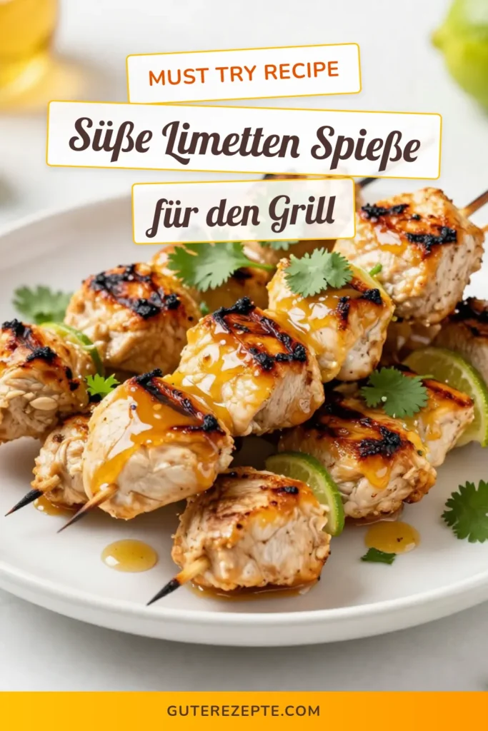 Entdecken Sie das Rezept für köstliche Honig-Limetten-Hühnchenspieße, perfekt zum Grillen! Diese einfachen Hähnchenspieße sind mariniert in einer köstlichen Mischung aus Honig, Limettensaft und Gewürzen. Ideal für Grillabende und gesunde Mahlzeiten. Lassen Sie sich von unseren Koriander Garnitur Tipps inspirieren und genießen Sie ein tolles Geschmackserlebnis! Jetzt ausprobieren und speichern! #GrillrezepteMitHähnchen #EinfacheHühnchenrezepte #HähnchenspießeMarinieren #KorianderGarniturTipps
