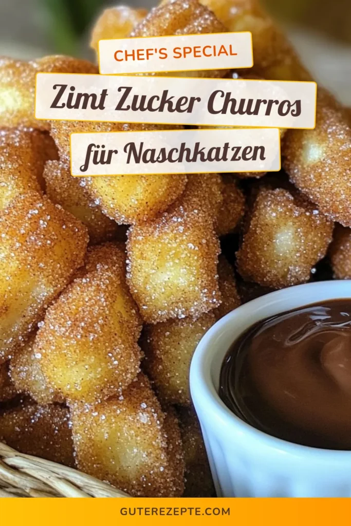 Entdecke unser einfaches Rezept für köstliche Zimt-Zucker Churros mit diesen unwiderstehlichen Churro Bissen! Perfekt als Snack oder Dessert, bieten unsere frittierte Churros mit Vanille eine süße Verführung für alle. Lerne, wie du Zimt-Churros selber machen kannst und genieße den himmlischen Geschmack, den niemand widerstehen kann. Probiere es jetzt aus und speichere dieses Rezept! #ZimtZuckerChurros #ChurroBissen #ChurrosMitVanille #ZimtChurrosSelberMachen