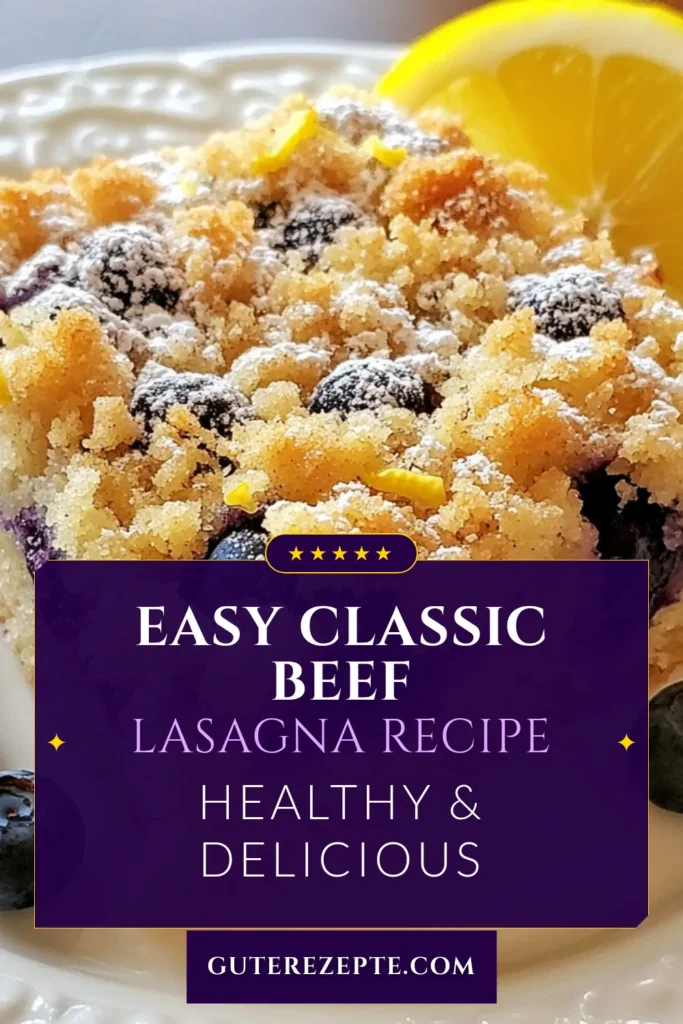 Entdecke dieses köstliche Zitronen-Blaubeerkuchen Rezept! Unser saftiger Kuchen mit Beeren überzeugt durch den perfekten Mix aus frischen Blaubeeren und spritziger Zitrone. Perfekt für jede Kaffeetafel, ist dieser Krümelkuchen nicht nur einfach zuzubereiten, sondern auch ein echter Gaumenschmaus. Probiere das einfache Kuchenrezept aus und lass dich überraschen! Speichere dir das Rezept für später! #ZitronenBlaubeerkuchen #KrümelkuchenRezept #BlaubeerkuchenMitZitronen #einfachesKuchenrezept