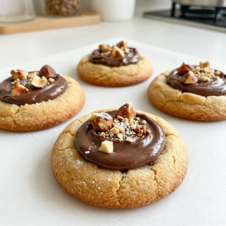 Um köstliche Schokoladen-Hazelnuss gefüllte Kekse zu machen, brauchst du folgende Zutaten: - 240 g ungesalzene Butter, weich - 150 g brauner Zucker, gepackt - 100 g Kristallzucker - 1 großes Ei - 1 Teelöffel Vanilleextrakt - 280 g Weizenmehl - 1 Teelöffel Backnatron - 1/2 Teelöffel Salz - 175 g Zartbitterschokoladenstückchen - 75 g gehackte Haselnüsse (plus extra zum Verzieren) - 150 g Schokoladen-Hasselnuss-Aufstrich (wie Nutella) Diese Zutaten sind der Schlüssel zu deinem leckeren Keks. Die Kombination aus Butter und Zuckern sorgt für eine tolle Textur. Das Ei gibt dem Teig die Bindung. Vanilleextrakt bringt das Aroma nach vorne. Falls du einige Zutaten nicht hast, hier sind Alternativen: - Statt ungesalzener Butter kannst du Margarine verwenden. - Brauner Zucker kann durch weißen Zucker ersetzt werden, aber der Geschmack wird anders. - Für vegane Kekse nimm ein Flax-Ei oder Apfelmus anstelle des Eis. - Glutenfreies Mehl ist eine gute Wahl, wenn du Weizenmehl meiden möchtest. Diese Alternativen helfen dir, die Kekse nach deinem Geschmack anzupassen. Die Nährwerte können variieren, aber hier sind die ungefähren Angaben pro Keks: - Kalorien: 180 - Fett: 9 g - Kohlenhydrate: 25 g - Eiweiß: 2 g - Zucker: 10 g Diese Werte helfen dir, eine informierte Entscheidung zu treffen. Die Kekse sind eine süße Leckerei, also genieße sie in Maßen. {{ingredient_image_2}} Beginnen Sie, indem Sie Ihren Ofen auf 175 °C vorheizen. Nehmen Sie ein Backblech und legen Sie es mit Backpapier aus. Dies hilft, dass die Kekse nicht ankleben. Stellen Sie sicher, dass alle Zutaten bereitstehen: Butter, Zucker, Ei, Vanille, Mehl, Backnatron, Salz, Schokolade, Haselnüsse und den Aufstrich. In einer großen Schüssel kombinieren Sie die weiche Butter, den braunen Zucker und den Kristallzucker. Mixen Sie diese Mischung mit einem Handmixer, bis sie cremig ist. Fügen Sie dann das Ei und den Vanilleextrakt hinzu. Mixen Sie weiter, bis alles gut vermischt ist. In einer separaten Schüssel mischen Sie das Mehl, das Backnatron und das Salz. Geben Sie diese Mischung nach und nach zu den feuchten Zutaten. Rühren Sie, bis alles gerade so vermischt ist. Zuletzt heben Sie die Schokoladenstückchen und die gehackten Haselnüsse unter. Nehmen Sie etwa 2 Esslöffel Keksteig und drücken Sie ihn in Ihrer Handfläche flach. Legen Sie einen Teelöffel Schokoladen-Hasselnuss-Aufstrich in die Mitte. Wickeln Sie den Teig um den Aufstrich, bis eine Kugel entsteht. Wiederholen Sie dies mit dem restlichen Teig. Platzieren Sie die Keks-Kugeln auf dem Backblech. Lassen Sie genug Platz zwischen den Kugeln, damit sie auseinanderlaufen können. Drücken Sie einige gehackte Haselnüsse leicht auf die Oberseiten der Kekse. Backen Sie die Kekse im vorgeheizten Ofen für 10-12 Minuten. Achten Sie darauf, dass die Ränder goldbraun sind und die Mitte noch leicht weich aussieht. Nehmen Sie das Blech heraus und lassen Sie die Kekse 5 Minuten darauf abkühlen. Danach legen Sie sie auf ein Kuchengitter, um vollständig abzukühlen. Genießen Sie die Kekse warm, vielleicht mit einem Glas Milch oder einer Tasse Kaffee. Um perfekte Schokoladen-Hazelnuss gefüllte Kekse zu backen, gibt es einige einfache Tricks. Achte darauf, deine Butter weich, aber nicht geschmolzen zu verwenden. Dies hilft, die Kekse schön luftig zu machen. Mixe die Butter und Zucker gründlich, bis sie hell und cremig sind. Dies ist der Schlüssel zu einem tollen Geschmack und toller Textur. Ein häufiger Fehler ist, den Teig zu lange zu mischen. Mische nur, bis die Zutaten gerade verbunden sind. Zu langes Mischen macht die Kekse hart. Achte darauf, den Schokoladen-Hasselnuss-Aufstrich in die Mitte des Teigs zu legen. Wickele den Teig gut darum, damit die Füllung beim Backen nicht ausläuft. Um den Schokoladengeschmack zu intensivieren, füge mehr Zartbitterschokoladenstückchen hinzu. Du kannst auch etwas Kakao-Pulver in den Teig geben. Ein Spritzer Espresso kann den Schokoladengeschmack verstärken und die Kekse noch leckerer machen. Experimentiere mit verschiedenen Schokoladensorten, um deinen perfekten Keks zu finden. Pro Tipps Buttertemperatur: Stellen Sie sicher, dass die Butter weich, aber nicht geschmolzen ist. Dies hilft, eine luftige und gleichmäßige Keksstruktur zu erreichen. Teig kühlen: Wenn der Teig zu klebrig ist, können Sie ihn für etwa 30 Minuten im Kühlschrank kühlen. Dies erleichtert das Formen der Keks-Kugeln. Variation der Füllung: Experimentieren Sie mit verschiedenen Füllungen wie Erdnussbutter oder Karamell, um Abwechslung in die Kekse zu bringen. Aufbewahrung: Bewahren Sie die Kekse in einem luftdichten Behälter auf, um ihre Frische und Knusprigkeit zu erhalten. {{image_4}} Für glutenfreie Kekse kannst du das Weizenmehl ersetzen. Nutze eine glutenfreie Mehlmischung. Diese Mischungen sind oft gut abgestimmt. Achte darauf, dass die Mischung auch Bindemittel enthält. Diese helfen, die Struktur der Kekse zu halten. So wird der Teig nicht bröckelig. Du kannst kreativ sein mit der Füllung. Nutze verschiedene Schokoladensorten. Weiße Schokolade oder Milchschokolade sind tolle Optionen. Haselnussbutter oder Erdnussbutter geben einen anderen Geschmack. Für einen fruchtigen Touch füge Marmelade hinzu. Himbeeren passen gut zu Schokolade. Experimentiere und finde deine Lieblingsfüllung! Die Dekoration macht die Kekse besonders. Du kannst Puderzucker darüber streuen. Das sieht toll aus und schmeckt gut. Außerdem könntest du die Kekse mit Schokoladenglasur überziehen. Für einen Crunch streue gehackte Nüsse darauf. Bunte Streusel geben einen fröhlichen Look. Sei kreativ und lass deiner Fantasie freien Lauf! Um die Schokoladen-Hazelnuss gefüllten Kekse frisch zu halten, bewahren Sie sie in einem luftdichten Behälter auf. Dieser Behälter schützt die Kekse vor Luft und Feuchtigkeit. Legen Sie ein Stück Brot in den Behälter. Das Brot hält die Kekse weich und frisch. Wenn Sie mehrere Sorten Kekse haben, trennen Sie sie, um den Geschmack zu bewahren. Um Kekse einzufrieren, lassen Sie sie zuerst vollständig abkühlen. Wickeln Sie sie dann einzeln in Frischhaltefolie ein. Legen Sie die eingewickelten Kekse in einen Gefrierbeutel. Beschriften Sie den Beutel mit dem Datum. Die Kekse können bis zu drei Monate im Gefrierfach bleiben. Zum Auftauen legen Sie sie einfach bei Raumtemperatur für etwa 30 Minuten hin. Die Kekse sind bei richtiger Lagerung etwa eine Woche haltbar. Wenn Sie sie im Kühlschrank aufbewahren, bleiben sie bis zu zwei Wochen frisch. Achten Sie darauf, die Kekse gut zu verpacken, um ihre Qualität zu sichern. Wenn Sie die Kekse nicht sofort essen, ist das Einfrieren die beste Option. Die Kekse brauchen etwa 10-12 Minuten im Ofen. Sie sind fertig, wenn die Ränder goldbraun sind. Die Mitte sollte noch weich aussehen. Achten Sie darauf, sie nicht zu lange zu backen. So bleiben sie schön saftig. Ja, Sie können die Kekse ohne Ei machen. Verwenden Sie stattdessen Apfelmus oder Leinsamen. Ein Esslöffel Apfelmus ersetzt ein Ei. Mischen Sie einen Esslöffel Leinsamen mit drei Esslöffeln Wasser. Lassen Sie es fünf Minuten stehen, bevor Sie es verwenden. Sie finden die meisten Zutaten in jedem Supermarkt. Schokoladen-Hasselnuss-Aufstrich gibt es oft in der Süßwarenabteilung. Für hochwertige Schokoladenstückchen und gehackte Haselnüsse können Sie online oder in Fachgeschäften nachsehen. Achten Sie auf die Qualität der Zutaten für den besten Geschmack. Um die Kekse vegan zu machen, ersetzen Sie die Butter durch pflanzliche Margarine. Verwenden Sie das Ei-Ersatzmittel wie Apfelmus oder Leinsamen. Achten Sie auch darauf, einen veganen Schokoladen-Hasselnuss-Aufstrich zu wählen. So genießen Sie die Kekse ganz ohne tierische Produkte. Diese Anleitung zeigt, wie Sie köstliche Schokoladen-Hazelnuss-Kekse backen können. Wir haben die Hauptzutaten und gesunde Alternativen besprochen. Außerdem gab es viele Tipps, um perfekte Kekse zu zaubern. Variationen wie glutenfreie Optionen und einfache Aufbewahrungshinweise helfen Ihnen dabei. Egal, ob für sich selbst oder als Geschenk, diese Kekse sind immer ein Hit. Viel Spaß beim Backen und Ausprobieren!