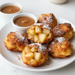 Für die Zimt-Zucker Apfelküchle brauchst du folgende Zutaten: - 2 große Äpfel, geschält, entkernt und gewürfelt (Granny Smith oder Honeycrisp) - 1 Tasse Weizenmehl - 1/4 Tasse Kristallzucker - 1 Esslöffel Backpulver - 1/2 Teelöffel gemahlener Zimt (plus extra zum Bestäuben) - 1/4 Teelöffel Salz - 1 großes Ei - 1/3 Tasse Milch - 1 Teelöffel Vanilleextrakt - Pflanzenöl zum Frittieren - 1/2 Tasse Puderzucker (zum Bestreuen) Diese Zutaten geben den Apfelküchlen ihren tollen Geschmack. Die Äpfel sorgen für Frische und Saftigkeit. Falls du nicht alle Zutaten zur Hand hast, gibt es Alternativen. Du kannst: - Glutenfreies Mehl verwenden, um es glutenfrei zu machen. - Honig oder Ahornsirup anstelle von Kristallzucker benutzen. - Pflanzenmilch statt normaler Milch einsetzen. Diese Ersatzprodukte helfen dir, das Rezept anzupassen, ohne den Geschmack zu verlieren. Die Vorbereitung dauert etwa 15 Minuten. Die gesamte Zubereitungszeit beträgt 30 Minuten. Mit diesem Rezept erhältst du 8 köstliche Küchle. Diese Portion reicht perfekt für eine kleine Runde mit Freunden oder Familie. {{ingredient_image_2}} Zuerst brauchst du zwei große Äpfel. Granny Smith oder Honeycrisp sind perfekt. Schäle die Äpfel und entkerne sie. Schneide sie dann in kleine Stücke. Gib die gewürfelten Äpfel in eine Schüssel. Füge einen Esslöffel Kristallzucker und eine Prise Zimt hinzu. Mische alles gut. Lass die Äpfel ein wenig stehen. So können sie Saft abgeben. Nimm eine große Schüssel. Gib dort eine Tasse Weizenmehl, den Rest des Kristallzuckers, einen Esslöffel Backpulver, ½ Teelöffel Zimt und ¼ Teelöffel Salz hinein. Mische die trockenen Zutaten gut. Achte darauf, dass alles gleichmäßig verteilt ist. Diese Mischung ist die Basis für den Teig. In einer separaten Schüssel verquirlst du ein großes Ei. Füge ⅓ Tasse Milch und 1 Teelöffel Vanilleextrakt hinzu. Misch alles gut. Gieße die flüssigen Zutaten in die trockenen Zutaten. Rühre vorsichtig, bis alles kombiniert ist. Dann hebe die vorbereiteten Äpfel unter den Teig. Sei sanft, damit die Äpfel nicht zerdrückt werden. Erhitze etwa 5 cm Pflanzenöl in einer tiefen Pfanne. Die Temperatur sollte bei 175 °C liegen. Verwende ein Küchenthermometer, um sicherzustellen, dass das Öl heiß genug ist. Mit einem Löffel nimm kleine Portionen des Teigs und gib sie vorsichtig ins Öl. Frittiere die Küchle 3-4 Minuten auf jeder Seite, bis sie goldbraun sind. Nimm sie mit einem Schaumlöffel heraus und lege sie auf Küchenpapier. Mische in einer kleinen Schüssel Puderzucker mit einer Prise Zimt. Bestäube die warmen Apfelküchle großzügig mit dieser Mischung. Lege die Küchle auf eine Servierplatte. Du kannst sie auch warm servieren. Ein leichter Spritzer Zimt macht sie noch besser. Für einen besonderen Genuss serviere sie mit warmem Karamellsirup zum Dippen. Um perfekte Apfelküchle zu frittieren, ist die Temperatur des Öls wichtig. Erhitze das Pflanzenöl auf 175 °C. Teste die Temperatur, indem du einen kleinen Teigklumpen hineingibst. Wenn er sofort hochkommt und brutzelt, ist das Öl bereit. Frittiere die Küchle in kleinen Portionen. So vermeidest du, dass die Temperatur sinkt. Das sorgt für knusprige Küchle. Drehe sie nach 3-4 Minuten um, wenn sie goldbraun sind. Lass sie auf Küchenpapier abtropfen. Die Wahl der Äpfel ist entscheidend. Granny Smith und Honeycrisp sind ideal, da sie fest und süß-sauer sind. Diese Sorten halten beim Frittieren gut ihre Form. Du kannst auch andere Äpfel verwenden, aber schmecke vorher, ob sie süß genug sind. Süßere Äpfel erfordern weniger Zucker im Teig. Probiere verschiedene Sorten aus, um deinen Favoriten zu finden. Ein häufiger Fehler ist, den Teig zu übermixen. Rühre die Zutaten nur, bis sie kombiniert sind. Das sorgt für lockere Küchle. Ein weiterer Fehler ist, die Küchle zu lange zu frittieren. Achte darauf, sie nicht zu dunkel werden zu lassen. Auch das Abtropfen ist wichtig. Lasse sie auf Küchenpapier ruhen, um überschüssiges Öl zu entfernen. So bleiben sie leicht und lecker. Pro Tipps Äpfel wählen: Verwenden Sie festere Apfelsorten wie Granny Smith oder Honeycrisp, um die beste Textur und den besten Geschmack zu erzielen. Teig nicht übermixen: Mischen Sie den Teig nur so lange, bis die Zutaten gerade kombiniert sind, um zähe Küchle zu vermeiden. Öltemperatur prüfen: Verwenden Sie ein Küchenthermometer, um sicherzustellen, dass das Öl die richtige Temperatur hat, bevor Sie die Küchle frittieren. Variationen ausprobieren: Fügen Sie dem Teig Nüsse oder Rosinen hinzu, um zusätzliche Textur und Geschmack zu erhalten. {{image_4}} Möchtest du deinen Apfelküchlen etwas mehr Biss geben? Füge einfach Nüsse hinzu! Walnüsse oder Mandeln passen perfekt. Hacke sie grob und mische sie unter den Teig, bevor du die Äpfel hinzufügst. Die Nüsse geben den Küchlen einen tollen Crunch und einen nussigen Geschmack. Für eine vegane Version verwende pflanzliche Milch und ein Ei-Ersatzprodukt. Du kannst Apfelmus oder Leinsamen verwenden, um das Ei zu ersetzen. Mische einen Esslöffel Leinsamen mit drei Esslöffeln Wasser. Lass es kurz quellen. Diese Variante ist einfach und lecker. Wenn du Gluten meiden möchtest, ersetze das Weizenmehl durch glutenfreies Mehl. Viele Marken bieten gute Mischungen an. Achte darauf, dass alle anderen Zutaten auch glutenfrei sind. So kannst du die Apfelküchle ohne Bedenken genießen. Wenn du einige Apfelküchle übrig hast, lass sie zuerst abkühlen. Lege sie dann in einen luftdichten Behälter. So bleiben sie frisch. Du kannst sie auch mit etwas Küchenpapier zwischen den Schichten schützen. Das hilft, die Feuchtigkeit zu regulieren. Zum Aufwärmen kannst du die Fritteln in einer Pfanne oder im Ofen erwärmen. In der Pfanne erhitzt du sie bei mittlerer Hitze. So werden sie knusprig. Im Ofen legst du sie bei 180 °C für etwa 5-7 Minuten. So bleiben sie saftig und warm. Im Kühlschrank halten die Apfelküchle etwa 3 Tage. Wenn du sie länger aufbewahren möchtest, friere sie ein. Im Gefrierschrank sind sie bis zu 2 Monate haltbar. Wickel sie gut ein, damit sie keinen Frostgeschmack bekommen. Um sie wieder aufzutauen, lasse sie einfach bei Raumtemperatur stehen. Zimt-Zucker Apfelküchle schmecken am besten frisch. Wenn du sie aufbewahren musst, lege sie in einen luftdichten Behälter. So bleiben sie 1 bis 2 Tage frisch. Du kannst sie auch einfrieren. In einem gefrierfesten Behälter halten sie bis zu 3 Monate. Zum Aufwärmen backe sie im Ofen, um die Knusprigkeit zurückzubekommen. Ja, du kannst die Äpfel vorher vorbereiten. Schäle und entkerne sie, dann würfle sie. Vermische sie mit etwas Zucker und Zimt. Lass sie etwas stehen, damit sie Saft abgeben. Das macht die Küchle saftiger und voller Geschmack. So sparst du Zeit, wenn es ans Frittieren geht. Um die Apfelküchle glutenfrei zu machen, ersetze das Weizenmehl durch glutenfreies Mehl. Du kannst auch Mandelmehl oder Kokosmehl verwenden. Die Textur kann leicht anders sein, aber der Geschmack bleibt lecker. Achte darauf, glutenfreie Backpulver zu verwenden. So kannst du die Küchle ohne Gluten genießen. Apfelküchle sind köstlich allein, aber Beilagen machen sie noch besser. Du kannst sie mit einer Kugel Vanilleeis servieren. Warmes Karamell oder Schokoladensoße passt perfekt dazu. Ein Klecks Schlagsahne oder griechischer Joghurt sind auch tolle Optionen. Diese Beilagen verleihen den Küchlen einen besonderen Touch. Zimt-Zucker Apfelküchle sind einfach und lecker. Wir haben die Hauptzutaten, Zubereitung und Variationen besprochen. Beachte unsere Tipps, um häufige Fehler zu vermeiden und die beste Apfelwahl zu treffen. Lagerung und Aufwärmen sind ebenfalls wichtig, um die Frische zu erhalten. Probiere diese Rezepte aus und genieße die köstlichen Apfelküchle. Sie bringen Freude und Geschmack in jede Küche.