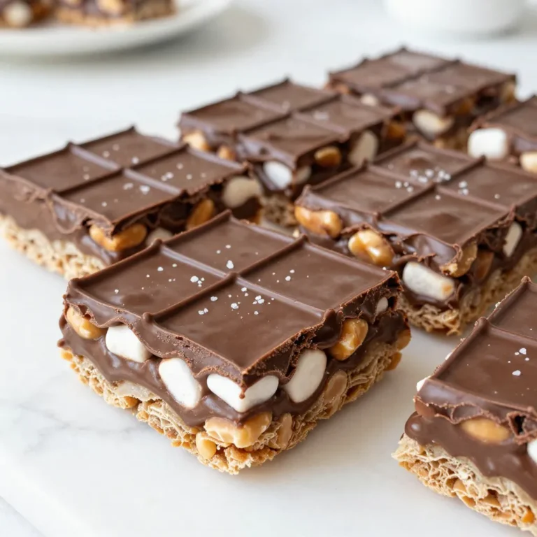 Für Schokoladen-Erdnussbutter Rice Krispie Treats brauchst du einige einfache Zutaten. Hier ist die Liste: - 4 Tassen Rice Krispies Cerealien - 1 Tasse cremige Erdnussbutter - 1 Tasse halbsüße Schokoladenstückchen - 1/2 Tasse ungesalzene Butter - 1 Tasse Mini-Marshmallows - 1 Teelöffel Vanilleextrakt - Eine Prise Meersalz Diese Zutaten sind leicht zu finden. Du kannst sie in jedem Supermarkt kaufen. Jede Zutat hat ihren eigenen Zweck. - Rice Krispies geben den Treats die knusprige Textur. Sie sind leicht und luftig. - Erdnussbutter fügt einen nussigen, cremigen Geschmack hinzu. Ich mag die cremige Variante, weil sie gut schmilzt. - Schokoladenstückchen bringen Süße und einen reichhaltigen Schokoladengeschmack. Halbsüß ist perfekt, um das Gleichgewicht zu halten. - Ungesalzene Butter sorgt für eine reichhaltige Basis. Verwende ungesalzene Butter, da du die Kontrolle über das Salz behältst. - Mini-Marshmallows helfen, die Mischung zusammenzuhalten und geben eine süße, klebrige Textur. - Vanilleextrakt rundet den Geschmack ab. Er macht die Treats noch schmackhafter. - Meersalz verstärkt die Aromen. Ein Hauch reicht schon aus, um das Erlebnis zu verbessern. Falls du einige Zutaten nicht hast, gibt es Alternativen. - Erdnussbutter: Du kannst Mandelbutter oder Cashewbutter verwenden. Achte darauf, dass sie cremig sind. - Schokoladenstückchen: Nutze Vollmilch- oder Zartbitterschokolade. Das gibt einen anderen Geschmack. - Mini-Marshmallows: Große Marshmallows sind auch möglich. Schneide sie in kleine Stücke. - Rice Krispies: Versuche Puffreis oder Cornflakes. Die Konsistenz wird ähnlich sein. Diese Ersatzstoffe machen das Rezept flexibel. Du kannst es an deinen Geschmack anpassen. {{ingredient_image_2}} Lege zuerst eine 23x33 cm große Backform mit Backpapier aus. Lass etwas überstehen. So kannst du die Treats später leicht herausnehmen. In einem großen Kochtopf schmelze die ungesalzene Butter bei schwacher Hitze. Wenn die Butter geschmolzen ist, füge die halbsüßen Schokoladenstückchen hinzu. Rühre, bis alles glatt und gut vermischt ist. Nimm die Pfanne vom Herd. Rühre dann die cremige Erdnussbutter unter. Füge die Mini-Marshmallows und den Vanilleextrakt hinzu. Rühre weiter, bis die Marshmallows teilweise geschmolzen sind. Die Mischung sollte schön klebrig sein. Füge nun die Rice Krispies Cerealien nach und nach hinzu. Hebe sie vorsichtig unter, bis sie gleichmäßig mit der Schokoladen-Erdnussbuttermischung überzogen sind. Achte darauf, die Cerealien nicht zu zerdrücken. Gieße die Mischung in die vorbereitete Backform. Benutze einen Spatel oder die Rückseite eines Löffels. Drücke die Mischung gleichmäßig und fest, damit sie gut zusammenhält. Lass die Treats bei Raumtemperatur etwa 30 Minuten auskühlen. Alternativ kannst du sie für 15 Minuten in den Kühlschrank stellen, um den Vorgang zu beschleunigen. Sie sollten fest werden. Nachdem die Treats fest geworden sind, hebe sie vorsichtig mit dem Überhang des Backpapiers aus der Form. Schneide sie in Quadrate oder Rechtecke. Streue eine Prise Meersalz darüber für extra Geschmack. Um die besten Schokoladen-Erdnussbutter Rice Krispie Treats zu machen, folge diesen Tipps: - Backform vorbereiten: Das Backpapier sollte groß genug sein, damit du die Treats leicht herausnehmen kannst. - Sanft schmelzen: Schmelze die Butter und die Schokolade langsam, damit sie nicht anbrennen. - Erdnussbutter gut mischen: Rühre die Erdnussbutter gründlich unter die geschmolzene Mischung. Hier sind einige häufige Fehler und wie du sie vermeidest: - Zu heiß schmelzen: Wenn du die Butter und Schokolade zu heiß schmelzen lässt, wird die Mischung trocken. - Rice Krispies zerdrücken: Sei behutsam, wenn du die Rice Krispies einmischst. So bleiben sie knusprig. - Zu wenig kühlen: Lass die Treats lange genug abkühlen. Sie halten besser, wenn sie fest sind. Die Präsentation macht viel aus. Hier sind einige Ideen: - Bunte Teller: Verwende einen bunten Servierteller, um die Treats ansprechend zu präsentieren. - Schokolade drüberträufeln: Du kannst geschmolzene Schokolade darüber träufeln, um sie noch leckerer zu machen. - Gehackte Erdnüsse: Streue gehackte Erdnüsse obendrauf für einen zusätzlichen Crunch und ein hübsches Aussehen. Pro Tipps Die richtige Erdnussbutter wählen: Für die besten Ergebnisse solltest du eine cremige Erdnussbutter ohne Stückchen verwenden, damit die Mischung glatt und gut zusammenhält. Marshmallows gleichmäßig schmelzen: Achte darauf, die Mini-Marshmallows gut zu vermischen, bis sie fast geschmolzen sind, um eine gleichmäßige Textur zu erzielen. Leichtes Drücken: Beim Füllen der Backform solltest du die Mischung sanft andrücken, um zu verhindern, dass die Rice Krispies zerdrückt werden und die Treats ihre luftige Konsistenz verlieren. Kühlzeit beachten: Lass die Treats ausreichend auskühlen, um sicherzustellen, dass sie fest werden und sich leicht schneiden lassen. {{image_4}} Die Wahl der Schokolade kann den Geschmack stark verändern. Du kannst dunkle Schokolade für einen intensiveren Geschmack verwenden. Milchschokolade macht die Treats süßer und cremiger. Weiße Schokolade sorgt für einen süßen, sanften Touch. Mischst du verschiedene Schokoladensorten, erhältst du ein spannendes Geschmackserlebnis. Du kannst die Treats nach Belieben anpassen. Hier sind einige Ideen: - Gehackte Nüsse: Mandeln oder Walnüsse bringen Crunch. - Trockenfrüchte: Rosinen oder Cranberries fügen Fruchtigkeit hinzu. - Kekse: Zerbröselte Kekse geben einen knusprigen Biss. - Kokosraspeln: Sie sorgen für einen tropischen Flair. Diese Zutaten machen deine Treats noch interessanter und leckerer. Wenn du Allergien beachtest, gibt es Alternativen. Nutze sonnenblumenbutter statt Erdnussbutter. Für die Schokolade wähle dunkle Schokolade ohne Milchbestandteile. Achte darauf, dass die Rice Krispies keine Gluten enthalten, wenn du Gluten meiden musst. Diese Anpassungen helfen, alle Gäste zufrieden zu stellen. Um die Schokoladen-Erdnussbutter Rice Krispie Treats frisch zu halten, lege sie in einen luftdichten Behälter. Achte darauf, dass der Behälter gut verschlossen ist. Wenn du die Treats in Schichten aufbewahrst, lege zwischen jede Schicht ein Stück Backpapier. So bleiben sie schön und kleben nicht zusammen. Diese Treats bleiben bei Raumtemperatur etwa eine Woche frisch. Wenn du sie kühl und trocken lagerst, halten sie länger. In einem kühlen Raum bleiben sie am besten. Vermeide direkte Sonneneinstrahlung, da dies den Geschmack beeinflussen kann. Du kannst die Treats auch einfrieren. Schneide sie in Stücke und lege sie in einen gefrierfesten Behälter. Trenne die Schichten mit Backpapier, damit sie nicht aneinander kleben. So bleiben sie bis zu drei Monate frisch. Zum Auftauen lege die Treats einfach bei Raumtemperatur für einige Stunden. Die Schokoladen-Erdnussbutter Rice Krispie Treats halten sich in einem luftdichten Behälter etwa eine Woche. Lagere sie bei Raumtemperatur, um die beste Textur zu erhalten. Bei zu viel Feuchtigkeit können sie weich werden. Wenn du sie länger aufbewahren möchtest, friere sie ein. So bleiben sie frisch und lecker. Achte darauf, sie gut einzupacken, um Gefrierbrand zu vermeiden. Ja, du kannst andere Nussbutter verwenden. Mandelbutter oder Cashewbutter sind gute Alternativen. Sie geben dem Rezept einen anderen Geschmack, bleiben aber lecker. Achte darauf, dass die Nussbutter cremig und nicht zu fest ist. Dies sorgt für eine bessere Konsistenz in der Mischung. Bei Allergien ist es wichtig, die Nussbutter zu wählen, die für dich sicher ist. Die Treats lassen sich einfach dekorieren. Du kannst geschmolzene Schokolade darüber träufeln oder mit gehackten Erdnüssen bestreuen. Eine Prise Meersalz auf der Oberseite bringt einen tollen Kontrast. Für mehr Farbe füge bunte Streusel hinzu. Du kannst die Treats auch in hübsche Formen schneiden oder mit buntem Papier verpacken. So werden sie zu einem schönen Geschenk oder einer tollen Party-Leckerei. Du hast nun alles Wichtige über die Zubereitung von Schokoladen-Erdnussbutter Rice Krispie Treats gelernt. Wir haben die Zutaten besprochen, hilfreiche Tipps gegeben und verschiedene Variationen vorgestellt. Echte Genussmomente warten auf dich. Denke an die besten Lagerungshinweise, damit deine Treats frisch bleiben. Experimentiere mit neuen Zutaten und stelle deine eigene Note hinzu. Mit diesen einfachen Schritten und Ideen kannst du großartige Snacks kreieren. Viel Spaß beim Ausprobieren!