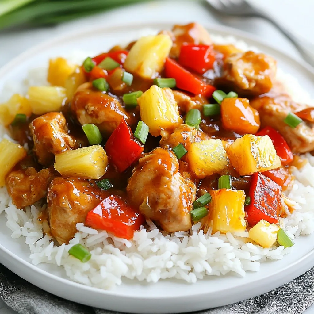 Sweet Hawaiian Chicken Skillet Köstliche Genusserfahrung