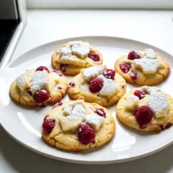 Für die perfekten Zitronen-Himbeer-Zuckerplätzchen benötigst du: - 2 ¾ Tassen Weizenmehl - 1 Teelöffel Natron - ½ Teelöffel Backpulver - ½ Teelöffel Salz - 1 Tasse ungesalzene Butter, weich - 1 ½ Tassen Kristallzucker - 1 großes Ei - 1 Teelöffel Vanilleextrakt - Abrieb von 1 Zitrone - 2 Esslöffel frischer Zitronensaft - 1 Tasse frische Himbeeren (leicht zerdrückt) - ½ Tasse Puderzucker (zum Bestäuben) Diese Zutaten machen die Kekse frisch und lecker. Die Kombination aus Zitrone und Himbeeren bringt einen tollen Geschmack. Wenn du keine Butter hast, kannst du auch Margarine verwenden. Für eine glutenfreie Option nehme einfach glutenfreies Mehl. Anstelle von frischen Himbeeren können gefrorene Himbeeren verwendet werden. Achte darauf, sie gut abzutropfen, bevor du sie hinzufügst. Für eine glutenfreie Variante benutze glutenfreies Mehl und achte darauf, dass auch die anderen Zutaten glutenfrei sind. Wenn du die Kekse vegan machen möchtest, ersetze das Ei durch einen Esslöffel Apfelmus oder einen Chia-Pudding (1 Esslöffel Chiasamen in 3 Esslöffeln Wasser quellen lassen). Verwende vegane Butter und achte auf pflanzliche Alternativen für den Zucker. Mit diesen Anpassungen kann jeder die leckeren Kekse genießen! {{ingredient_image_2}} Heize deinen Ofen auf 175°C vor. Nimm zwei Backbleche und lege sie mit Backpapier aus. Das Backpapier hilft den Keksen, nicht festzukleben. In einer Schüssel vermischst du das Weizenmehl, Natron, Backpulver und Salz. Achte darauf, diese Zutaten gut zu kombinieren. Das sorgt für gleichmäßige Kekse. Nimm eine große Rührschüssel. Schlage die weiche Butter mit dem Kristallzucker. Benutze einen Handmixer auf mittlerer Stufe. Schlage die Mischung etwa 3-4 Minuten lang, bis sie leicht und luftig ist. Füge das Ei, den Vanilleextrakt, den Zitronenabrieb und den Zitronensaft zur Butter-Zucker-Mischung hinzu. Schlage alles gut durch, bis es gut vermischt ist. So erhältst du einen frischen Geschmack. Gib die trockenen Zutaten nach und nach zur feuchten Mischung. Mische alles, bis es gerade verbunden ist. Achte darauf, nicht zu übermixen. Dann hebe die leicht zerdrückten Himbeeren vorsichtig unter den Teig. So bleiben die Beerenstücke sichtbar. Verwende einen Eisportionierer oder einen Esslöffel, um kleine Teigportionen auf die Backbleche zu setzen. Lass genug Platz zwischen den Keksen. Backe sie für 10-12 Minuten. Die Ränder sollten leicht goldbraun sein. Lass die Kekse 5 Minuten auf den Backblechen abkühlen. Danach übertrage sie auf ein Kuchengitter zum vollständigen Abkühlen. Bestäube die Kekse mit Puderzucker, bevor du sie servierst. So sehen sie toll aus und schmecken noch besser! Um die besten Kekse zu backen, achte auf die Temperatur der Zutaten. Butter sollte weich, aber nicht schmelzend sein. Das hilft, die perfekte Konsistenz zu erreichen. Mische die trockenen Zutaten gut, um Klumpen zu vermeiden. Wenn du die Himbeeren hinzufügst, sei vorsichtig. Zu starkes Mischen kann die Früchte zerdrücken und den Teig färben. Lass genug Platz zwischen den Keksen auf dem Blech. So können sie schön aufgehen. Ein häufiger Fehler ist, die Kekse zu lange zu backen. Sie sollten am Rand leicht goldbraun sein, aber in der Mitte noch weich. Das Abkühlen auf dem Blech ist wichtig. Wenn du sie zu früh auf ein Gitter legst, können sie zerbrechen. Achte darauf, die trockenen Zutaten nicht zu übermixen. Das kann die Kekse hart machen. Und vergesse nicht, die Backbleche gut auszulegen. Das verhindert Ankleben und erleichtert das Auslösen der Kekse. Wenn du gefrorene Himbeeren verwendest, tau sie zuerst auf und lasse sie abtropfen. So wird der Teig nicht zu feucht. Du kannst die gefrorenen Himbeeren auch direkt in den Teig geben, aber er wird dann etwas mehr Flüssigkeit enthalten. Das kann den Geschmack intensivieren. Denke daran, die Backzeit leicht zu verlängern, wenn du gefrorene Früchte verwendest. Das sorgt für perfekte Kekse, egal welche Himbeeren du wählst. Pro Tipps Butter richtig weich machen: Stellen Sie die Butter etwa 30 Minuten vor der Zubereitung aus dem Kühlschrank, damit sie schön weich wird und sich besser mit dem Zucker vermischen lässt. Himbeeren vorsichtig unterheben: Um die Form der Himbeeren zu bewahren, heben Sie sie sanft unter den Teig, anstatt sie stark zu rühren. Backzeit im Auge behalten: Die Kekse sollten am Rand leicht goldbraun sein; überprüfen Sie sie nach 10 Minuten, um ein Überbacken zu vermeiden. Kekse richtig abkühlen: Lassen Sie die Kekse auf dem Backblech abkühlen, bevor Sie sie auf ein Kuchengitter übertragen, um ihre Form zu erhalten. {{image_4}} Für glutenfreie Kekse verwende einfach eine Mischung aus glutenfreiem Mehl. Diese Mischung findet man oft im Supermarkt. Achte darauf, dass alle anderen Zutaten ebenfalls glutenfrei sind. Die Textur kann leicht anders sein, aber der Geschmack bleibt fantastisch. Ich empfehle, die Kekse etwas länger zu backen, um die richtige Konsistenz zu erreichen. Um die Kekse vegan zu machen, ersetze die Butter durch pflanzliche Margarine. Nutze ein Leinsamen-Ei statt eines echten Eis. Dazu mischst du einen Esslöffel Leinsamen mit drei Esslöffeln Wasser und lässt es quellen. Der Rest des Rezepts bleibt gleich. Diese Kekse schmecken auch ohne tierische Produkte lecker und saftig. Wenn du Lust auf Abwechslung hast, füge Schokoladenstückchen hinzu. Eine Kombination aus Himbeeren und dunkler Schokolade ist besonders köstlich. Du kannst auch andere Früchte wie Erdbeeren oder Heidelbeeren ausprobieren. Der Teig bleibt gleich, aber die Aromen ändern sich. Experimentiere mit verschiedenen Kombinationen, um deinen perfekten Keks zu finden. Um die frischen Kekse zu lagern, lege sie in einen luftdichten Behälter. Dadurch bleiben sie weich und lecker. Du kannst auch ein Stück Brot in den Behälter legen. Das hilft, die Feuchtigkeit zu halten. Stelle den Behälter an einen kühlen, trockenen Ort. Vermeide direkte Sonneneinstrahlung. So bleiben die Kekse frisch. Die Kekse sind bei richtiger Lagerung etwa eine Woche haltbar. Nach dieser Zeit können sie trocken und hart werden. Wenn du die Kekse länger aufbewahren möchtest, ist das Einfrieren eine gute Option. So bleibst du flexibel und hast immer einen Keks zur Hand. Um die Kekse einzufrieren, lass sie zuerst vollständig abkühlen. Lege sie dann in einen gefrierfesten Beutel. Du kannst auch Backpapier zwischen die Kekse legen. So kleben sie nicht zusammen. Beschrifte den Beutel mit dem Datum. So weißt du, wie lange sie schon eingefroren sind. Wenn du die Kekse essen möchtest, lass sie einfach bei Raumtemperatur auftauen. So bleiben sie lecker und frisch. Die Kekse halten sich gut in einem luftdichten Behälter. Sie bleiben frisch für etwa eine Woche. Wenn Sie die Kekse länger aufbewahren möchten, können Sie sie auch einfrieren. So bleiben sie bis zu drei Monate lecker. Ja, Sie können andere Früchte verwenden. Erdbeeren oder Blaubeeren sind gute Alternativen. Achten Sie darauf, die Früchte leicht zu zerdrücken, damit sie gut im Teig verteilt werden. So bleibt der Keks geschmackvoll und fruchtig. Absolut! Sie können die Kekse im Voraus backen und aufbewahren. Lassen Sie die Kekse nach dem Backen gut abkühlen. Lagern Sie sie dann in einem luftdichten Behälter. So genießen Sie die Kekse frisch, wann immer Sie möchten. Um die Kekse vegan zu machen, ersetzen Sie die Butter durch pflanzliche Margarine. Nutzen Sie auch einen Ei-Ersatz, wie Apfelmus oder Leinsamen. Diese Alternativen funktionieren gut und sorgen für einen ähnlichen Geschmack und Textur. In diesem Artikel haben wir alles über Himbeer-Zuckerplätzchen behandelt. Wir haben die Zutaten, inklusive spezielle Diäten, und die Schritt-für-Schritt-Anleitung besprochen. Zusätzlich gab es hilfreiche Tipps, Variationen und Lagerungshinweise. Zusammenfassend lässt sich sagen, dass jeder mit diesen Rezepten köstliche Kekse backen kann. Experimentiere mit den Zubereitungen und genieße die leckeren Ergebnisse!