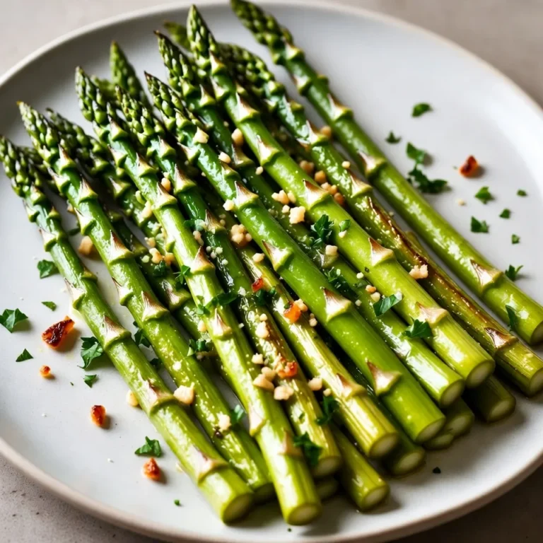 - 1 Bund frischer Spargel, grob geschnitten - 3 Esslöffel Olivenöl - 3 Zehen Knoblauch, fein gehackt - 1 Teelöffel Zitronenschale - 1/2 Teelöffel Salz - 1/4 Teelöffel schwarzer Pfeffer Frischer Spargel ist der Star dieses Gerichts. Du brauchst einen Bund, der knackig und grün ist. Achte darauf, die holzigen Enden abzuschneiden, damit der Spargel zart bleibt. Die Kombination aus Knoblauch und Zitronenschale gibt dem Gericht einen tollen Geschmack. Knoblauch bringt Würze, während die Zitronenschale Frische hinzufügt. Olivenöl sorgt dafür, dass alles gut zusammenkommt. Es hilft auch, den Spargel im Ofen schön zu rösten. Das Salz und der schwarze Pfeffer runden die Aromen ab und machen das Gericht noch besser. - 1/4 Tasse geriebener Parmesan - 2 Esslöffel frisch gehackte Petersilie (zur Garnierung) Parmesan ist ein Muss für dieses Rezept. Er wird im Ofen goldbraun und knusprig. Der Geschmack ist intensiv und passt perfekt zum Spargel. Frisch gehackte Petersilie ist nicht nur lecker, sondern sieht auch toll aus. Sie bringt Farbe auf den Teller und macht das Gericht einladend. Du kannst sie nach dem Rösten über den Spargel streuen. {{ingredient_image_2}} Zuerst wasch den Spargel gut unter kaltem Wasser. Damit entfernst du Schmutz und Rückstände. Achte darauf, die holzigen Enden abzuschneiden. Diese Teile sind hart und schmecken nicht gut. Dann bereite die Marinade vor. In einer großen Schüssel mische 3 Esslöffel Olivenöl, 3 fein gehackte Knoblauchzehen, 1 Teelöffel Zitronenschale, 1/2 Teelöffel Salz und 1/4 Teelöffel schwarzen Pfeffer. Rühre alles gut um, bis es gut vermischt ist. Gib den vorbereiteten Spargel in die Schüssel mit der Marinade. Schwenke den Spargel, bis er gleichmäßig überzogen ist. So nimmt er den vollen Geschmack an. Verteile den Spargel dann auf ein mit Backpapier belegtes Blech. Achte darauf, dass er in einer einzigen Schicht liegt. Bestreue nun den Spargel gleichmäßig mit 1/4 Tasse geriebenem Parmesan. Der Käse wird beim Rösten schön knusprig. Heize deinen Ofen auf 220°C (425°F) vor. Das sorgt für eine schöne Röstung. Röste den Spargel für 12-15 Minuten. Überprüfe den Spargel nach 12 Minuten. Er sollte zart und leicht knusprig sein. Der Käse sollte goldbraun werden. Nimm das Blech aus dem Ofen und bestreue den Spargel mit frisch gehackter Petersilie. Das gibt ihm Farbe und Frische. Die beste Temperatur für Spargel ist 220°C (425°F). Diese Hitze macht den Spargel knusprig. Bei dieser Temperatur wird der Käse goldbraun und aromatisch. Für Umluftöfen kann die Temperatur um 20°C gesenkt werden. So wird der Spargel gleichmäßig gar. Ein guter Tipp: Verwende ein Backblech mit Backpapier. Das verhindert ein Ankleben und erleichtert das Wenden. Um die gewünschte Knusprigkeit zu erreichen, röste den Spargel in einer einzigen Schicht. So bekommt jede Stange die heiße Luft des Ofens. Achte darauf, den Spargel nach der Hälfte der Backzeit einmal zu wenden. Präsentation ist alles! Serviere den Spargel auf einer großen Servierplatte. Garniere ihn mit frisch gehackter Petersilie und ein paar Zitronenscheiben. Das sieht schön aus und bringt frische Aromen. Dieser Spargel passt hervorragend zu vielen Gerichten. Er ergänzt perfekt gegrilltes Hühnchen oder Lachs. Auch als Beilage zu einer Pasta macht er eine gute Figur. Experimentiere mit verschiedenen Kombinationen, um neue Geschmackserlebnisse zu entdecken. Pro Tipps Frischer Spargel: Wähle frischen Spargel, der fest und knackig ist, um die beste Textur und den besten Geschmack zu erzielen. Knoblauchgeschmack intensivieren: Wenn du den Knoblauchgeschmack intensiver möchtest, kannst du ihn in etwas Olivenöl anbraten, bevor du ihn mit den anderen Zutaten vermischst. Käsevariation: Experimentiere mit verschiedenen Käsesorten wie Pecorino oder Grana Padano für einen anderen Geschmack. Gleichmäßiges Rösten: Stelle sicher, dass der Spargel in einer einzigen Schicht auf dem Blech liegt, damit er gleichmäßig röstet und knusprig wird. {{image_4}} Du kannst dein Spargelgericht mit verschiedenen Kräutern und Gewürzen anpassen. Probiere frischen Thymian oder Rosmarin für einen neuen Geschmack. Diese Kräuter passen gut zu Spargel und bringen frische Aromen. Mit verschiedenen Käsesorten zu experimentieren, kann das Gericht ebenfalls aufpeppen. Verwende zum Beispiel Feta oder Pecorino anstelle von Parmesan. Diese Käsesorten bringen andere Geschmäcker und Texturen in dein Gericht. Wenn du eine vegane Option suchst, gibt es viele leckere Möglichkeiten. Du kannst veganen Parmesan verwenden, um die Käsesorte zu ersetzen. Dieser Käse aus Nüssen oder Hefeflocken gibt deinem Spargel den gewünschten Geschmack. Für spezielle Diäten kannst du die Marinade anpassen. Verwende nur Olivenöl, Knoblauch und Zitronensaft. So bleibt das Gericht gesund und schmackhaft. Wenn du Reste von Knoblauch Parmesan Röstspargel hast, lagere sie im Kühlschrank. Packe den Spargel in einen luftdichten Behälter. So bleibt er frisch und lecker. Du kannst ihn bis zu drei Tage aufbewahren. Achte darauf, den Behälter gut zu verschließen, um Feuchtigkeit zu vermeiden. Um deinen Röstspargel aufzuwärmen, benutze den Ofen. Heize ihn auf 180°C (350°F) vor. Lege den Spargel auf ein Backblech und erwärme ihn für etwa 10 Minuten. So bleibt der Spargel knusprig und lecker. Vermeide die Mikrowelle, da sie den Spargel matschig machen kann. Achte darauf, den Spargel nicht zu überhitzen, um die zarte Textur zu bewahren. Es dauert 12 bis 15 Minuten, um Spargel zu rösten. Heize den Ofen auf 220°C vor. Verteile den Spargel in einer einzigen Schicht auf einem Blech. Überprüfe den Spargel nach 12 Minuten. Er sollte zart und leicht knusprig sein. Der Käse wird goldbraun, wenn er perfekt ist. Ja, du kannst frischen Spargel einfrieren. Zuerst blanchierst du ihn kurz. Gib den Spargel für 2 bis 3 Minuten in kochendes Wasser. Danach tauche ihn in kaltes Wasser. Lass ihn gut abtropfen. Packe den Spargel dann in einen luftdichten Beutel. So bleibt er frisch und lecker. Knoblauch-Parmesan-Spargel passt gut zu vielen Gerichten. Probiere ihn als Beilage zu Hähnchen oder Fisch. Auch zu Pasta oder Risotto macht er eine gute Figur. Du kannst ihn auch mit einem frischen Salat kombinieren. Er bringt einen schönen, würzigen Geschmack in jede Mahlzeit. Spargel rösten ist einfach und macht Spaß. Wir haben die besten Zutaten, Tipps und Variationen besprochen. Mit frischem Spargel, Knoblauch und Parmesan zauberst du ein leckeres Gericht. Denke daran, die Ofentemperatur richtig einzustellen und Spargel schön anzurichten. Egal, ob für Feste oder den Alltag, dieses Rezept wird dich begeistern. Experimentiere mit Gewürzen und genieße deinen köstlichen Spargel!