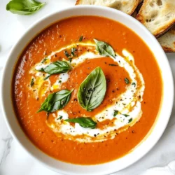 Für diese supereinfachen und leckeren Suppe brauchen Sie: - 2 Esslöffel Olivenöl - 1 mittlere Zwiebel, gewürfelt - 3 Knoblauchzehen, fein gehackt - 2 Dosen (je 425 g) passierte Tomaten - 960 ml Gemüsebrühe - 240 ml Sahne (oder Kokoscreme) Diese Zutaten sind die Basis. Die Tomaten geben den Hauptgeschmack. Die Zwiebel und der Knoblauch sorgen für Tiefe. Olivenöl bringt eine feine Note und die Sahne macht die Suppe schön cremig. Sie benötigen auch einige Gewürze. Diese sind wichtig für den Geschmack: - 1 Teelöffel getrocknetes Basilikum - 1 Teelöffel getrockneter Oregano - 1 Teelöffel Zucker - Salz und Pfeffer nach Geschmack Das Basilikum und Oregano bringen Kräuteraroma. Der Zucker gleicht die Säure der Tomaten aus. Salz und Pfeffer sind für den letzten Schliff. Diese Gewürze machen die Suppe richtig lecker. Wenn Sie milchfrei kochen möchten, können Sie die Sahne durch Kokoscreme ersetzen. Die Kokoscreme gibt der Suppe eine andere, aber köstliche Note. So bleibt die Suppe cremig und lecker. Auch ohne Milchprodukte schmeckt sie großartig! {{ingredient_image_2}} Zuerst musst du deinen Instant Pot auf den Sauté-Modus stellen. Gib 2 Esslöffel Olivenöl hinein. Wenn das Öl heiß ist, füge 1 gewürfelte Zwiebel hinzu. Brate die Zwiebel für etwa 3 bis 4 Minuten. Sie sollte weich werden. Jetzt kommt 3 fein gehackte Knoblauchzehen dazu. Brate den Knoblauch für 1 Minute an, bis er duftet. Jetzt ist es Zeit, die anderen Zutaten hinzuzufügen. Gib 2 Dosen passierte Tomaten in den Topf. Füge 960 ml Gemüsebrühe hinzu. Jetzt kommen die Gewürze: 1 Teelöffel getrocknetes Basilikum, 1 Teelöffel getrockneter Oregano und 1 Teelöffel Zucker. Der Zucker hilft, die Säure der Tomaten auszugleichen. Vergiss nicht, Salz und Pfeffer nach Geschmack hinzuzufügen. Rühre alles gut um, damit sich die Aromen verbinden. Schließe den Deckel des Instant Pots. Stelle den Druck auf „Manual“ oder „Pressure Cook“. Koche die Suppe bei hoher Temperatur für 10 Minuten. Während dieses Zeitraums wird die Suppe richtig lecker. Wenn die Kochzeit vorbei ist, lass den Druck für 5 Minuten natürlich entweichen. Danach kannst du die Schnellablassfunktion nutzen, um den restlichen Druck abzulassen. Öffne vorsichtig den Deckel. Jetzt kommt der spaßige Teil: Nimm einen Stabmixer und püriere die Suppe, bis sie die gewünschte Cremigkeit hat. Du kannst auch einen Standmixer verwenden, aber sei vorsichtig mit der heißen Flüssigkeit. Jetzt fügst du 240 ml Sahne hinzu. Wenn du eine milchfreie Option möchtest, verwende Kokoscreme. Rühre die Sahne gut ein, bis sie sich gut vermischt hat. Schmecke die Suppe nach Belieben mit Salz und Pfeffer ab. Fülle die Suppe in Schalen. Garniere sie mit frischen Basilikumblättern. Serviere die Suppe heiß für den besten Geschmack. Um die perfekte Konsistenz zu erreichen, pürieren Sie die Suppe gut. Ein Stabmixer hilft dabei, die Suppe schön cremig zu machen. Wenn Sie eine dickere Suppe mögen, nutzen Sie weniger Gemüsebrühe. Für eine dünnere Konsistenz fügen Sie mehr Brühe hinzu. Denken Sie daran, die Suppe nach dem Pürieren noch einmal zu probieren. So können Sie den Geschmack und die Konsistenz anpassen. Sie können den Geschmack der Suppe leicht anpassen. Fügen Sie mehr Gewürze wie Paprika oder Chili für etwas Schärfe hinzu. Mögen Sie es süßer? Geben Sie mehr Zucker hinzu. Frische Kräuter wie Thymian oder Rosmarin können ebenfalls gut passen. Für einen herzhaften Geschmack probieren Sie geräucherten Paprika oder einen Schuss Balsamico-Essig. Seien Sie kreativ und finden Sie Ihre perfekte Mischung. Servieren Sie die Suppe mit knusprigem Baguette oder Käse-Croutons. Ein Spritzer Sahne obenauf macht das Gericht noch leckerer. Frische Basilikumblätter geben eine schöne Farbe und zusätzlichen Geschmack. Für einen besonderen Touch können Sie auch geröstete Pinienkerne oder Parmesan darüber streuen. Diese Beilagen runden das Gericht perfekt ab und machen es zu einem echten Genuss. Pro Tipps Verwendung frischer Tomaten: Wenn Sie frische Tomaten verwenden möchten, nehmen Sie etwa 1,5 kg reife Tomaten, blanchieren Sie sie kurz, um die Haut zu entfernen, und pürieren Sie sie dann. Dies verleiht der Suppe einen intensiveren Geschmack. Gewürze anpassen: Experimentieren Sie mit zusätzlichen Gewürzen wie Paprika oder einer Prise Cayennepfeffer, um der Suppe eine zusätzliche Geschmacksnote zu verleihen. Passen Sie die Gewürze nach Ihrem persönlichen Geschmack an. Veganer Genuss: Für eine vegane Variante können Sie die Sahne durch ungesüßte Mandelmilch oder Cashewcreme ersetzen. Dies sorgt für eine cremige Textur ohne Milchprodukte. Einlegen und Aufbewahren: Die Suppe hält sich im Kühlschrank bis zu einer Woche. Sie können sie auch portionsweise einfrieren, um sie später schnell aufzuwärmen. {{image_4}} Für eine vegetarische oder vegane Suppe können Sie die Sahne durch Kokoscreme ersetzen. Kokoscreme gibt der Suppe eine cremige Textur und einen leichten Geschmack. Verwenden Sie Gemüsebrühe, die frei von tierischen Produkten ist. Dies macht die Suppe nicht nur vegan, sondern auch sehr lecker. Fügen Sie verschiedene Gemüsesorten hinzu, um die Suppe aufzupeppen. Möhren, Sellerie oder rote Paprika passen gut dazu. Diese Zutaten geben mehr Geschmack und Nährstoffe. Auch frische Kräuter wie Thymian oder Petersilie können die Aromen verstärken. Ein Spritzer Zitronensaft am Ende bringt Frische und hebt die Aromen hervor. Für eine glutenfreie Variante verwenden Sie glutenfreie Brühe. Wenn Sie eine low-carb Diät machen, können Sie die Sahne durch Mandelmilch ersetzen. Diese Optionen helfen, die Suppe an Ihre Diät anzupassen. Genießen Sie die Flexibilität und passen Sie die Suppe nach Ihren Vorlieben an. Um die cremige Tomatensuppe frisch zu halten, lassen Sie sie zuerst abkühlen. Gießen Sie die Suppe dann in einen luftdichten Behälter. Stellen Sie sicher, dass der Behälter nicht zu voll ist, damit die Suppe Platz hat, falls sie sich ausdehnt. Lagern Sie die Suppe im Kühlschrank. Sie bleibt dort bis zu fünf Tage genießbar. Wenn Sie die Suppe länger aufbewahren möchten, können Sie sie einfrieren. Verwenden Sie gefriergeeignete Behälter oder Beutel. Lassen Sie auch beim Einfrieren etwas Platz. Die Suppe gefriert gut und hält bis zu drei Monate. Wenn Sie bereit sind, sie zu genießen, nehmen Sie die Suppe aus dem Gefrierfach und lassen Sie sie im Kühlschrank über Nacht auftauen. Um die Suppe wieder warm zu machen, gießen Sie sie in einen Topf. Erhitzen Sie die Suppe bei mittlerer Hitze. Rühren Sie regelmäßig um, damit sie gleichmäßig warm wird. Sie können auch einen Mikrowellenbehälter verwenden. Erhitzen Sie die Suppe in Intervallen von einer Minute und rühren Sie dazwischen um. Fügen Sie bei Bedarf etwas Wasser oder Brühe hinzu, wenn die Suppe zu dick ist. Du kannst die Suppe im Kühlschrank etwa 3 bis 5 Tage aufbewahren. Stelle sicher, dass du sie in einem luftdichten Behälter lagerst. Wenn du die Suppe länger aufbewahren möchtest, kannst du sie einfrieren. Das hilft, den Geschmack und die Frische zu bewahren. Ja, du kannst frische Tomaten verwenden. Du solltest etwa 1,5 kg frische Tomaten nehmen. Schneide sie klein und koche sie länger, um die gewünschte Konsistenz zu erreichen. Passierte Tomaten geben jedoch eine glattere Textur und mehr Geschmack. Neben Basilikum und Oregano kannst du auch Thymian und Rosmarin hinzufügen. Ein Hauch von Paprika bringt eine schöne Note. Wenn du es magst, füge etwas Knoblauchpulver oder Zwiebelpulver hinzu. Experimentiere mit Gewürzen, um deinen eigenen Geschmack zu finden. Ja, du kannst die Suppe schärfer machen. Füge einfach eine Prise Cayennepfeffer oder rote Paprikaflocken hinzu. Frische Chili oder scharfe Soßen sind auch gute Optionen. Beginne mit einer kleinen Menge und taste dich langsam heran. Um die Suppe kinderfreundlicher zu machen, reduziere die Gewürze. Du kannst auch mehr Sahne oder Kokoscreme hinzufügen, um die Suppe cremiger zu machen. Serviere die Suppe mit Käse-Croutons oder Brot. Das macht es für Kinder leckerer. Die cremige Tomatensuppe ist einfach zuzubereiten. Du hast gelernt, welche Zutaten wichtig sind und wie man sie richtig nutzt. Schritt für Schritt zum perfekten Ergebnis. Wir haben auch Tipps für Konsistenz und Geschmack gegeben. Variationen helfen dir, neue Lieblingsrezepte zu entdecken. Mit den Lagerungshinweisen bleibt die Suppe frisch. Nutze die FAQs für häufige Fragen. Probiere die Rezepte aus und genieße die Vielseitigkeit dieser Suppe. Sie ist köstlich und anpassbar für alle.